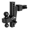 Adjustable Trailer Hitch, Fit 2 Inch Receiver, Trailer Hitch Mount with 2 Inch & 2-5/16 Inch Balls, 18500 lbs GTW, 8 Inch Drop