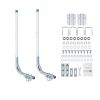 Boat Trailer Guides, 30.5 in/47.5 in Height Guide Poles, 2PCS High-Hardness Steel Trailer Guide-Ons, Adjustable Guide Poles with PVC Pipes