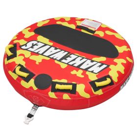 Towable Tubes for Boating, 2-Rider Inflatable Boat Tubes and Towables, 340lbs Capacity Water Sport Tube for Boat to Pull - with Anti-Slip Pad