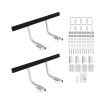 Boat Trailer Guides, 16.7 in/18.7 in Height Adjustable Trailers Guide, 2PCS Thickened Steel Trailer Guide-Ons with Thick Support Pads, Fits L-Beam