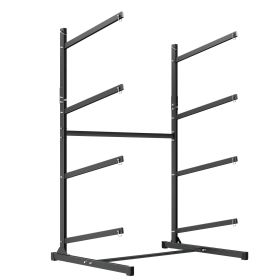 Kayak Storage Rack for 4 Kayaks, Holds 220 lbs, Heavy Duty Freestanding Stand for Indoor Outdoor Garage Shed Dock, Storage Rack Stand Holder for Canoe