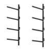 Kayak Storage Rack for 4 Kayaks, Holds 300 lbs, Heavy Duty Adjustable Wall Mount Stand for Indoor Outdoor Garage Shed Dock, Storage Holder for Canoe