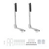 Boat Trailer Guides, 27.6-41.3 in Height Adjustable Trailers Guide, 2PCS Thickened High-Duty Trailer Guide-Ons with Smooth Roller Guidance