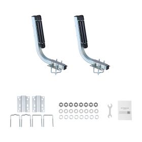 Boat Trailer Guides, 18.5 in/20.5 in Height Adjustable Trailers Guide, 2PCS Thickened High-Duty Steel Trailer Guide-Ons with Smooth Roller Guidance