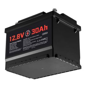 12V 30Ah Dual Purpose LiFePO4 Lithium Battery, 600 CCA Group 47, Car Start-Stop Lithium-ion Starter Battery Plus Deep Cycle, Built-in Smart BMS