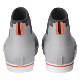 Men's Deck Boots, Waterproof Fishing Rain Boots, Anti-Slip Ankle Rubber Outdoor Work Shoes, Gardening Insulated Mud Boots Footwear