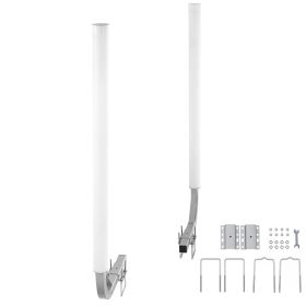 Boat Trailer Guide, 48″ Adjustable Design Trailer Guide Poles, 2PCS High-Hardness Steel Trailer Guide-Ons, Trailer Guides with PVC Pipes, for Ski Boat