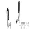 Marine Trailer Guide Set, 20.5' Flexibly Adjustable Poles, Pair of Steel Anti-Rust Guides, Durable Roller Support for Ski, Fishing