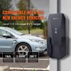 Level 1+2 Portable EV Charger, 16 Amp 120V or 240V, Electric Vehicle Charger with 28-Foot Charging Cable NEMA 6-20P Plug NEMA 5-15 Adapter