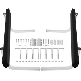 Boat Trailer Guide-ons, 2 PCS Rustproof Steel Trailer Guide ons, Trailer Guides with Carpet-Padded Boards, Mounting Parts Included, for Ski Boat