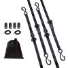 Ratchet Tie Down Straps (4PK), 2200 lb Max Break Strength, Includes 4 Premium 1" x 15' Rachet Tie Downs with Padded Handles, for Moving Securing Cargo