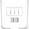 Boat Trailer Guide-on, 60", 2PCS Steel Trailer Post Guide ons, with White PVC Tube Covers, Complete Mounting Accessories Included, for Ski Boat