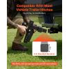 Adjustable Trailer Hitch, Fit 2 Inch Receiver, Trailer Hitch Mount with 2 Inch & 2-5/16 Inch Balls, 18500 lbs GTW, 8 Inch Drop