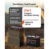 12V 105Ah Dual Purpose LiFePO4 Lithium Battery, 1000 CCA Group 24, Lithium-ion Starter Battery Plus Deep Cycle, Built-in Smart BMS, Car Start-Stop