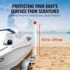 Boat Trailer Guide, 40″ with LED Light Trailer Guide Poles, 2PCS High-Hardness Steel Trailer Guide-Ons, Trailer Guides with PVC Pipes, for Ski Boat