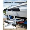 Boat Trailer Guides, 16.7 in/18.7 in Height Adjustable Trailers Guide, 2PCS Thickened Steel Trailer Guide-Ons with Thick Support Pads, Fits L-Beam