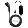 Level 1&2 EV Charger, 16 Amp Adjustable Current, Electric Vehicle Portable Charger with 25 ft Cable, 120V-240V, NEMA 6-20P Plug NEMA 5-15 Adapter, LCD