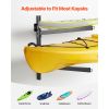 Kayak Storage Rack for 2 Kayaks, Holds 200 lbs, Heavy Duty Adjustable Wall Mount Stand for Indoor Outdoor Garage Shed Dock, Storage Holder for Canoe