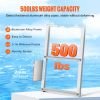 Dock Ladder, Removable 5 Steps, 500 lbs Load Capacity, Aluminum Alloy Pontoon Boat Ladder with 3.1'' Wide Step & Nonslip Rubber Mat