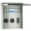 Temporary Power Outlet Panel, 125/250V, RV Power Outlet Box with a 20/30/50 Amp Receptacle Installed