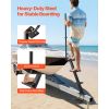 Boat Trailer Steps, 4-Step, Heavy-Duty Boat Trailer Steps with Handle, Non-Slip Surface, 3 Mounting Angle Options