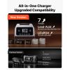 Smart Battery Charger, 16A, 6V 12V 24V 36V 48V 60V 72V Lithium LiFePO4 Lead-Acid (Gel/AGM) Car Battery Charger, with LCD Display