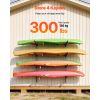 Kayak Storage Rack for 4 Kayaks, Holds 300 lbs, Heavy Duty Adjustable Wall Mount Stand for Indoor Outdoor Garage Shed Dock, Storage Holder for Canoe