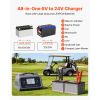 Smart Battery Charger, 20A, 6V 12V 24V Lithium LiFePO4 Lead-Acid (Gel/AGM) Car Battery Charger, with LCD Display