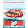 Towable Tubes for Boating, 2-Rider Inflatable Boat Tubes and Towables, 340lbs Capacity Water Sport Tube for Boat to Pull - with Anti-Slip Pad