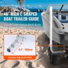 Boat Trailer Guide, 48″ Adjustable Design Trailer Guide Poles, 2PCS High-Hardness Steel Trailer Guide-Ons, Trailer Guides with PVC Pipes, for Ski Boat