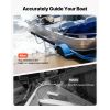 Boat Trailer Guides, 16.7 in/18.7 in Height Adjustable Trailers Guide, 2PCS Thickened Steel Trailer Guide-Ons with Thick Support Pads, Fits L-Beam