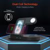 HyperGear 3-in-1 Wireless Charging Dock Black