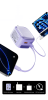 Power Charger Multi-port Charging Head with Built-in Retractable Data Cable