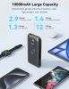 10000mAh Portable Charger with Built-in AC Wall Plug & Cables, 3-in-1 Wireless Power Bank for Apple Watch