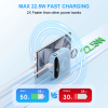 10000mAh Portable Charger, Built-in 2 Cables (Type-C & Lightning),Wireless Magnetic Power Bank for Watch, Mini Power bank
