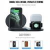 3 In 1 Wireless Charger Stand Quick Charging Dock Station For IPhone Apple Watch Airpods For Samsung S10 S9 10W Fast Charging