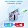 10000mAh Portable Charger, Built-in 2 Cables (Type-C & Lightning),Wireless Magnetic Power Bank for Watch, Mini Power bank