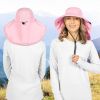 Wide Brim Sun Hat with Neck Flap, UPF50+ Hiking Safari Fishing Hat for Men Women, Sun Protection Beach Hat